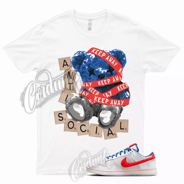 ANTI T Shirt to Match Dunk Low Year of the Rabbit White Crimson Varsity Royal 1 Jezsport.com