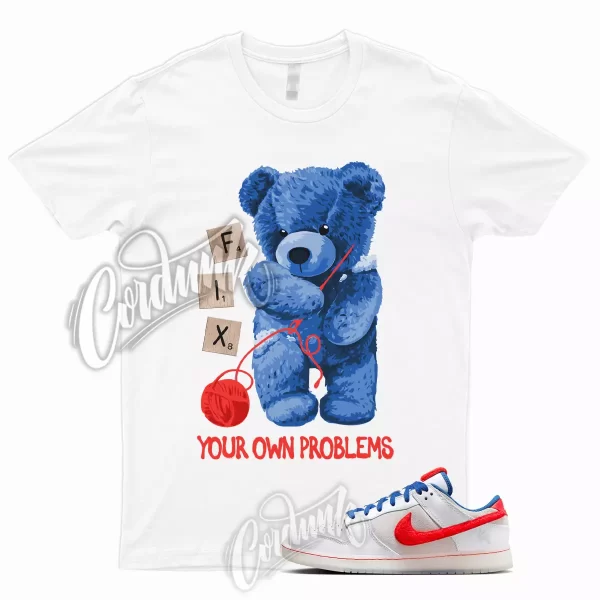 FIX T Shirt to Match Dunk Low Year of the Rabbit White Crimson Varsity Royal 1 Jezsport.com