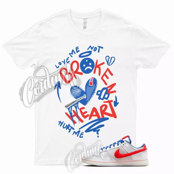 BROKEN Shirt to Match Dunk Low Year of the Rabbit White Crimson Varsity Royal 1 Jezsport.com