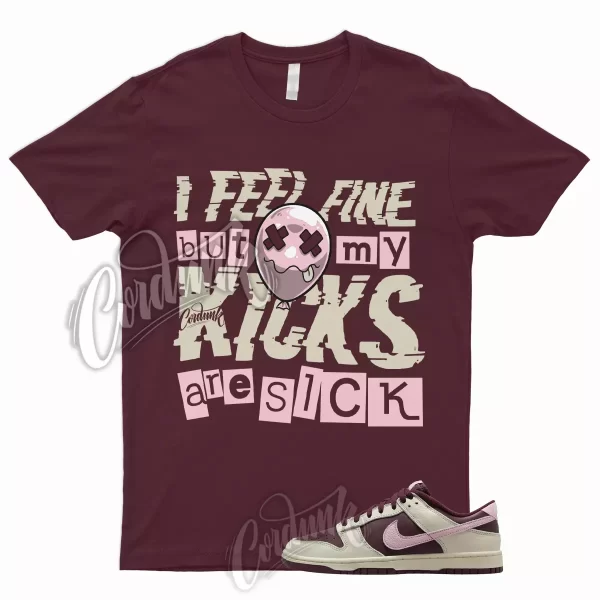 SICK T Shirt to Match Dunk Low Valentines Day Pale Ivory Medium Soft Pink Night Jezsport.com