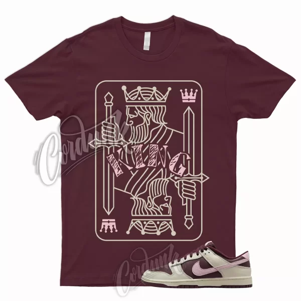 KING T Shirt to Match Dunk Low Valentines Day Pale Ivory Medium Soft Pink Night Jezsport.com