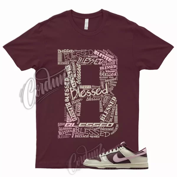 BLESSED Shirt to Match Dunk Low Valentines Day Pale Ivory Medium Soft Pink Night Jezsport.com