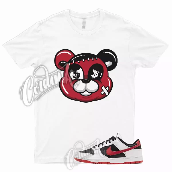 STITCH T Shirt to Match Dunk Low White Black University Red Bred Gym Varsity Jezsport.com