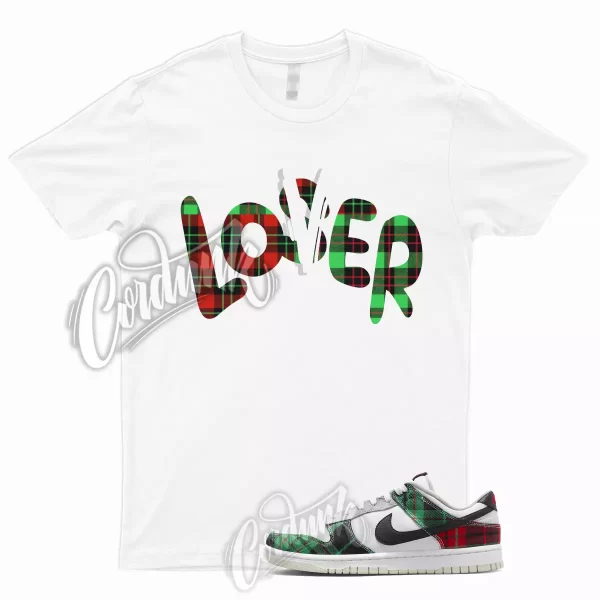 LO T Shirt for Dunk Low Tartan Plaid University Red Stadium Green Grey Silver Jezsport.com