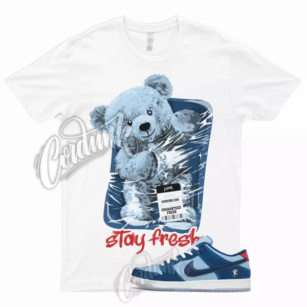 STAY T Shirt SB Dunk Low Why So Sad Coastal Blue Light Current Yellow Red Match Jezsport.com