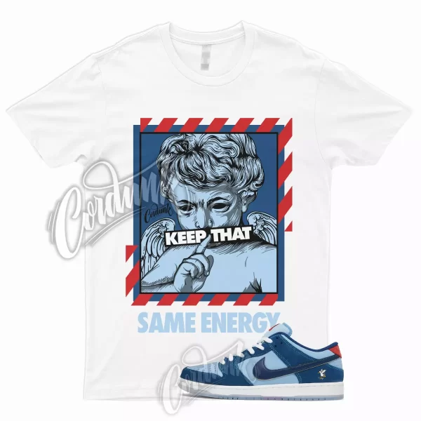 ENERGY Shirt SB Dunk Low Why So Sad Coastal Blue Light Current Yellow Red Match Jezsport.com