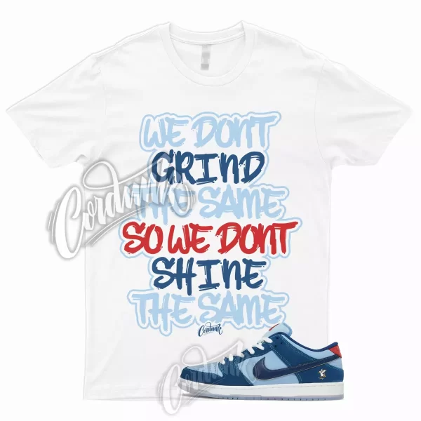 GRIND T Shirt SB Dunk Low Why So Sad Coastal Blue Light Current Yellow Red Match Jezsport.com