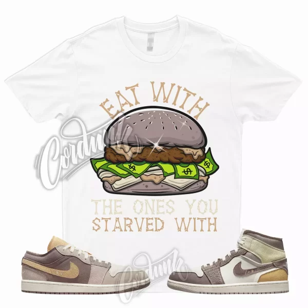 EAT T Shirt 1 Mid Craft Inside Out Taupe Haze Fossil Stone Gold Muslin Match Jezsport.com