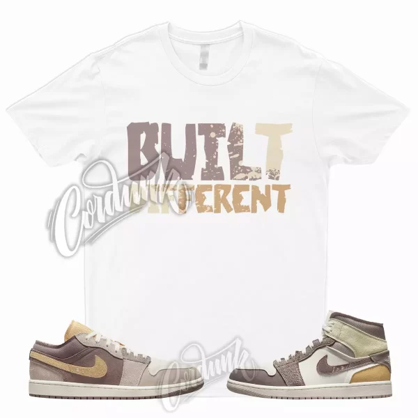 BUILT T Shirt 1 Mid Craft Inside Out Taupe Haze Fossil Stone Gold Muslin Match Jezsport.com