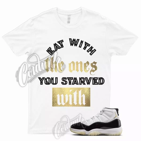 STRVD T Shirt for 11 DMP Defining Moments Gratitude 2023 Metallic Gold 1 Retro Jezsport.com