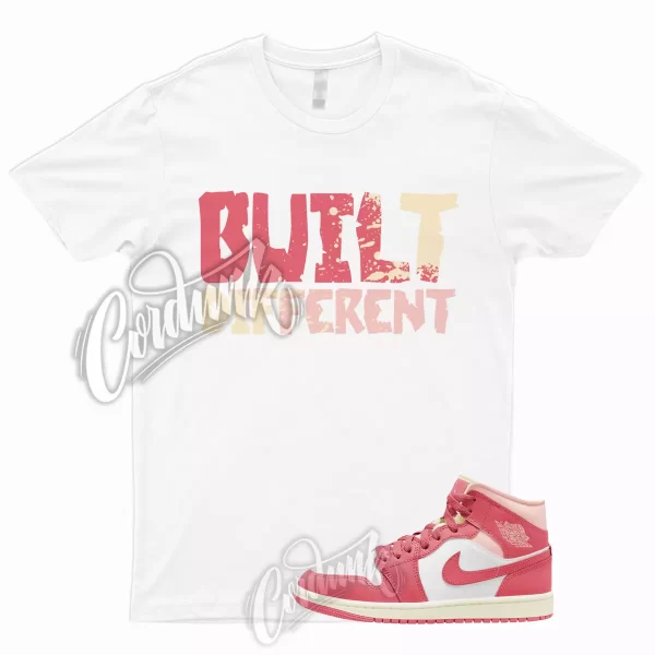 BUILT T Shirt 1 Mid Strawberries And Cream Sea Coral Atmosphere To Match WMNS Jezsport.com