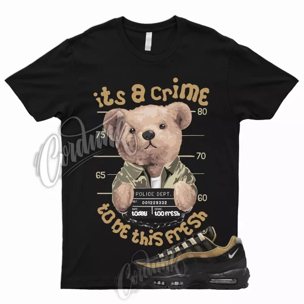 CRIME T Shirt for Air Max 95 Elemental Gold Tan Silver Wheat Rattan To Match 1 Jezsport.com