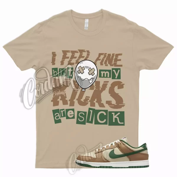 SICK T Shirt for Dunk Low Tan Green Rattan Gorge Sail Dark Driftwood To Match 1 Jezsport.com