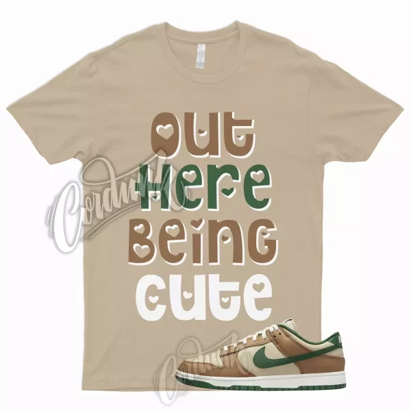 CUTE T Shirt for Dunk Low Tan Green Rattan Gorge Sail Dark Driftwood To Match 1 Jezsport.com