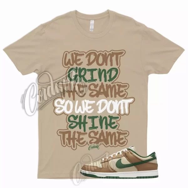 GRIND T Shirt for Dunk Low Tan Green Rattan Gorge Sail Dark Driftwood To Match 1 Jezsport.com