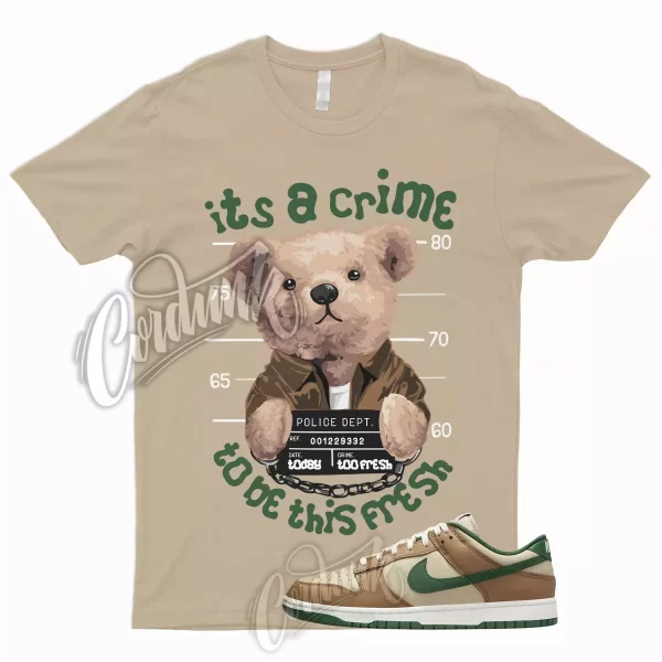 CRIME T Shirt for Dunk Low Tan Green Rattan Gorge Sail Dark Driftwood To Match 1 Jezsport.com