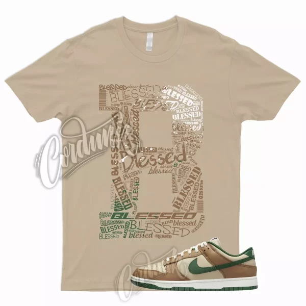 BLESSED Shirt for Dunk Low Tan Green Rattan Gorge Sail Dark Driftwood To Match 1 Jezsport.com