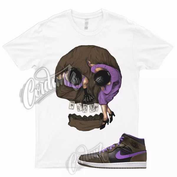 VIEWS T Shirt for AJ1 1 White Low Palomino Wild Berry Jordan Brown To Match Mid Jezsport.com