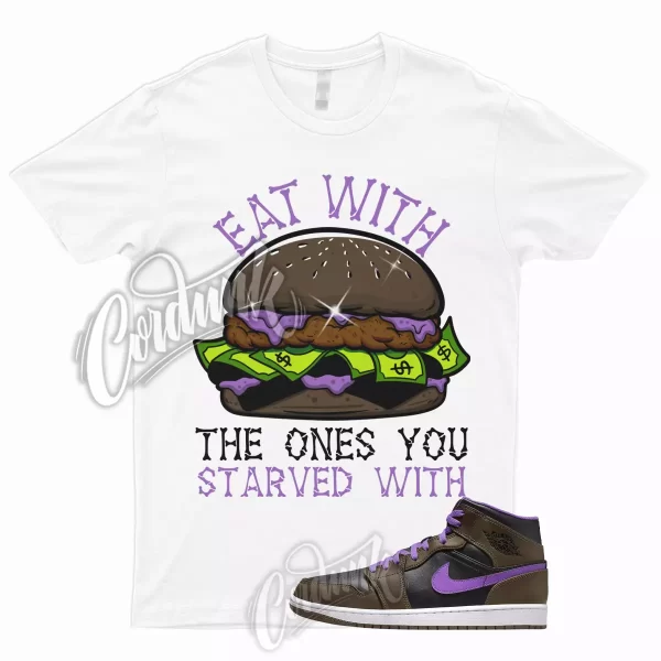 EAT T Shirt for AJ1 1 White Low Palomino Wild Berry Jordan Brown To Match Mid Jezsport.com