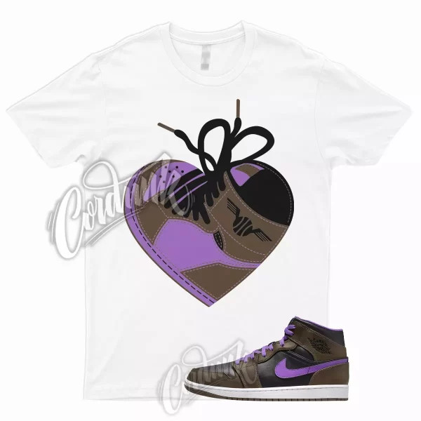 HEART T Shirt for AJ1 1 Black Mid Palomino Wild Berry Jordan Brown To Match Low Jezsport.com