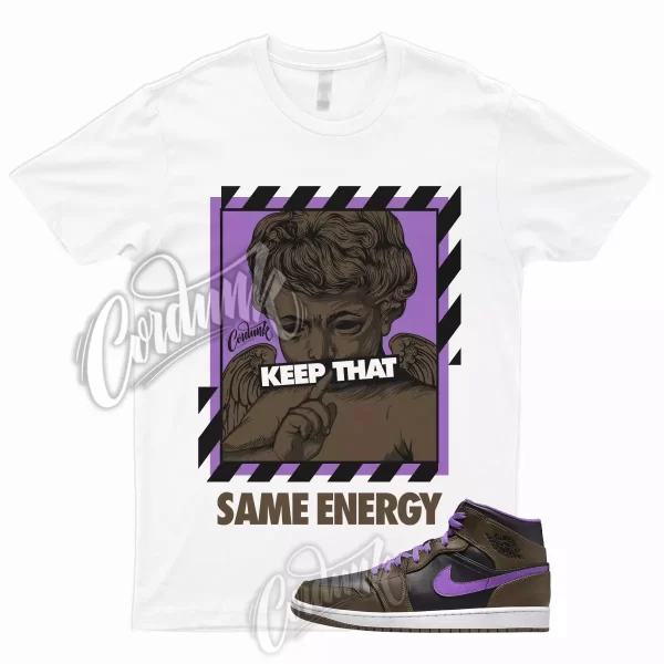 ENERGY T Shirt for AJ1 1 Black Mid Palomino Wild Berry Jordan Brown To Match Low Jezsport.com