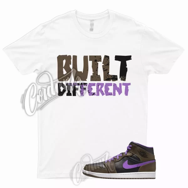 BUILT T Shirt for AJ1 1 Black Mid Palomino Wild Berry Jordan Brown To Match Low Jezsport.com