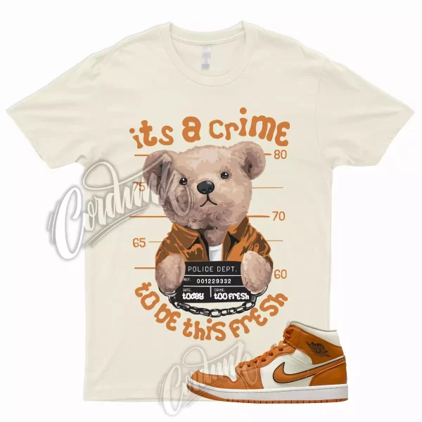 CRIME T Shirt for AJ1 1 Mid SE WMNS Coconut Milk Sport Spice To Match Dunk Low Jezsport.com