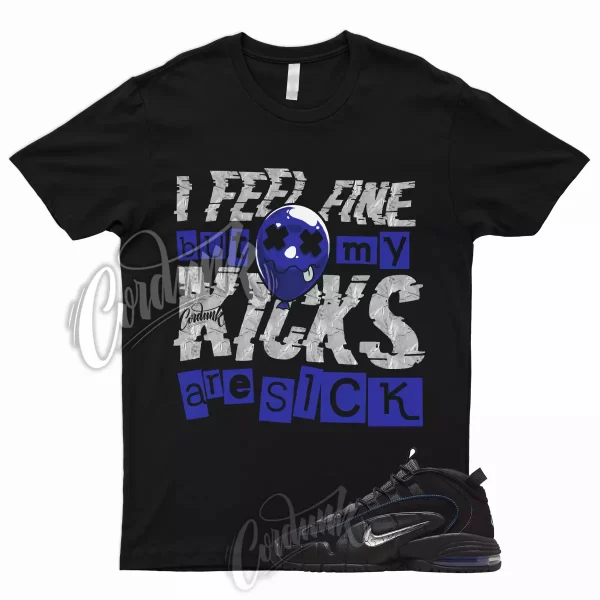 SICK T Shirt for Air Max Penny 1 All Star Black Game Royal Silver To Match Jezsport.com