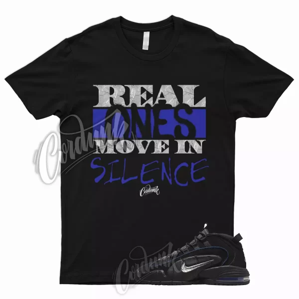 R1 T Shirt for Air Max Penny 1 All Star Black Game Royal Silver To Match Jezsport.com