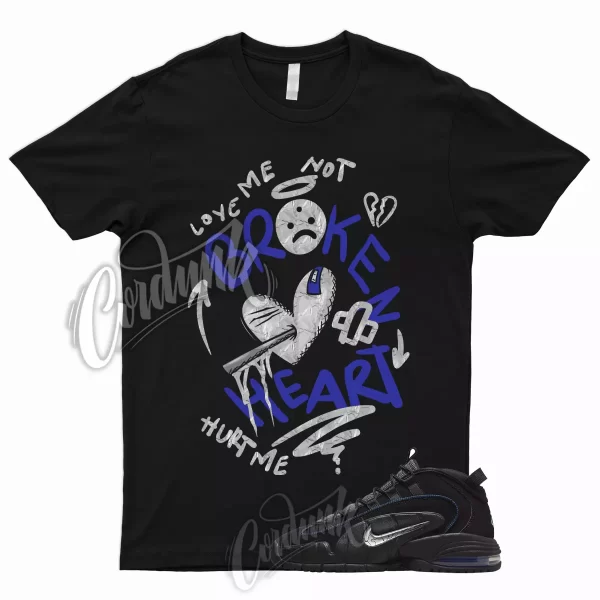 BROKEN T Shirt for Air Max Penny 1 All Star Black Game Royal Silver To Match Jezsport.com