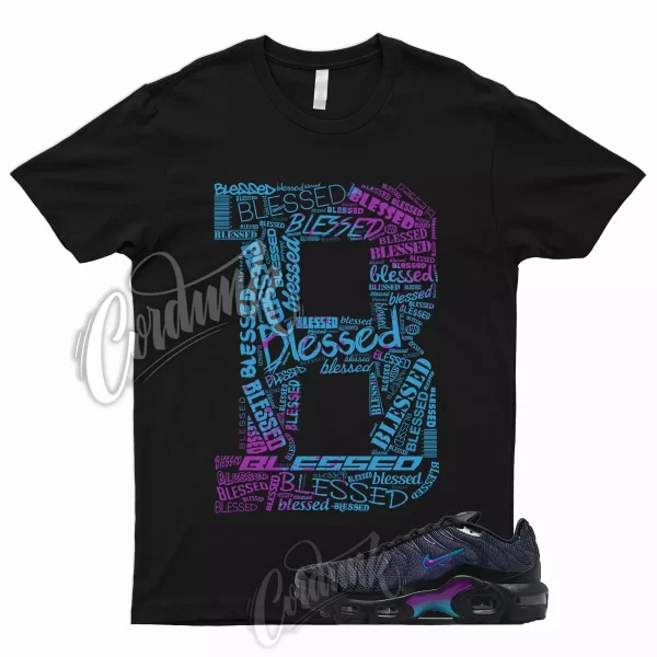 BLESSED T Shirt for Air Max Plus Spirograph Baltic Blue Vivid Purple To Match 1 Jezsport.com