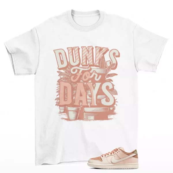 Stacked Sneaker Shirt White to Match Dunk Low Trocadéro Gardens FV5926-200 Jezsport.com