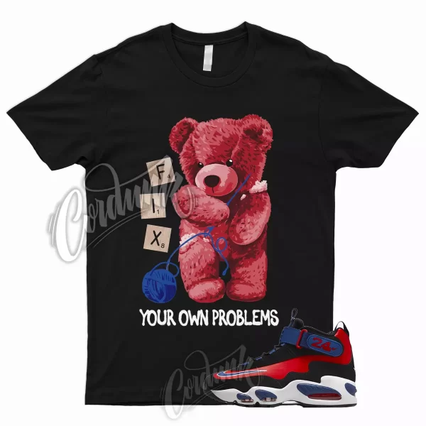 FIX T Shirt for Black USA Griffey Air Max 1 Deep Royal University Red To Match Jezsport.com