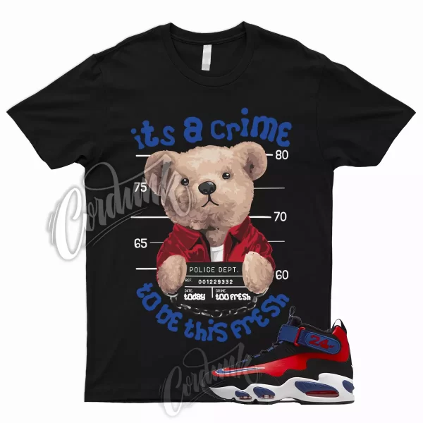 CRIME T Shirt for Black USA Griffey Air Max 1 Deep Royal University Red To Match Jezsport.com