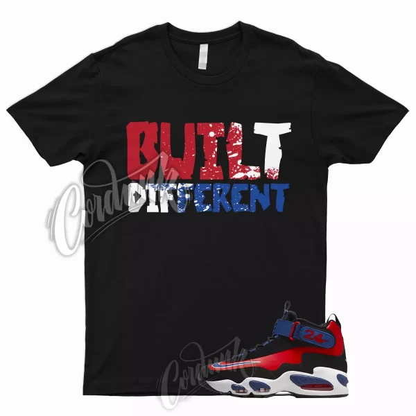 BUILT Shirt for Black USA Griffey Air Max 1 Deep Royal University Red To Match Jezsport.com