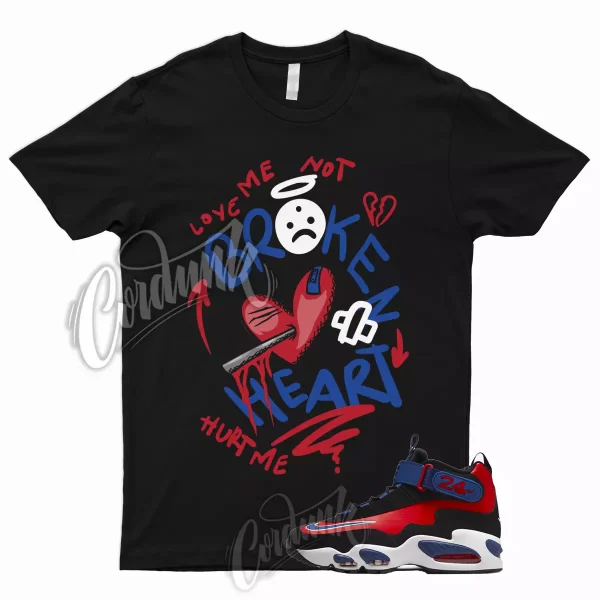 BROKEN Shirt for Black USA Griffey Air Max 1 Deep Royal University Red To Match Jezsport.com