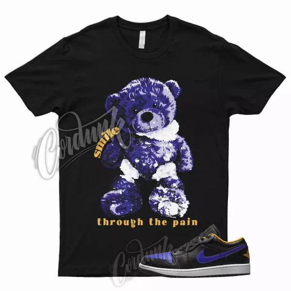 SMILE T Shirt for AJ1 1 Low Black Dark Concord Taxi Lakers Mid High To Match Jezsport.com