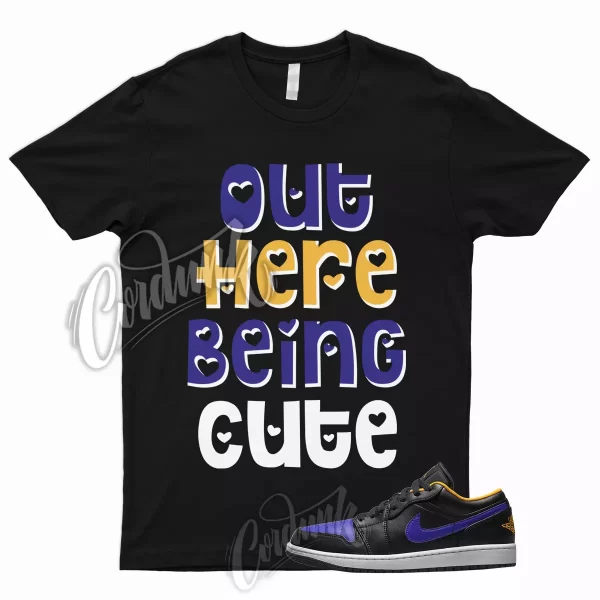 CUTE T Shirt for AJ1 1 Low Black Dark Concord Taxi Lakers Mid High To Match Jezsport.com