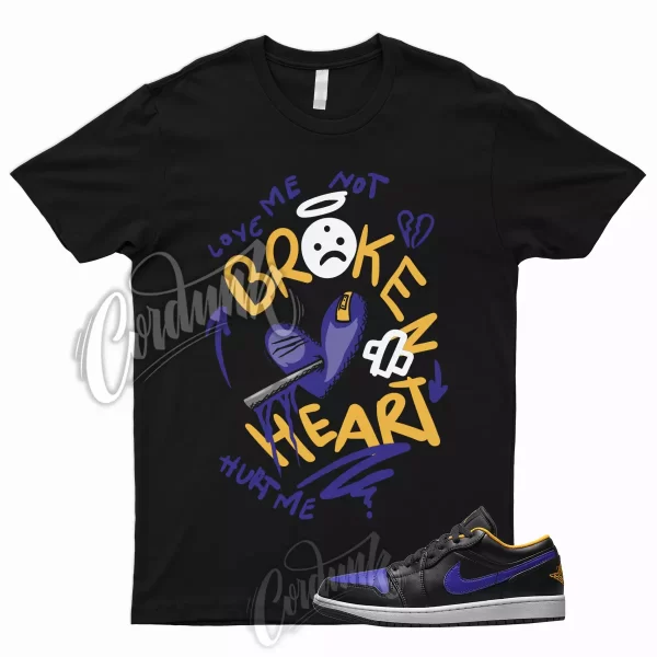 BROKEN T Shirt for AJ1 1 Low Black Dark Concord Taxi Lakers Mid High To Match Jezsport.com