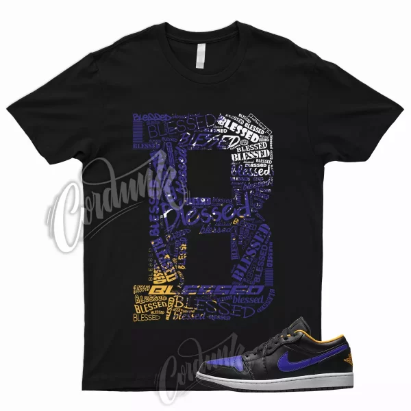 BLESSED T Shirt for AJ1 1 Low Black Dark Concord Taxi Lakers Mid High To Match Jezsport.com