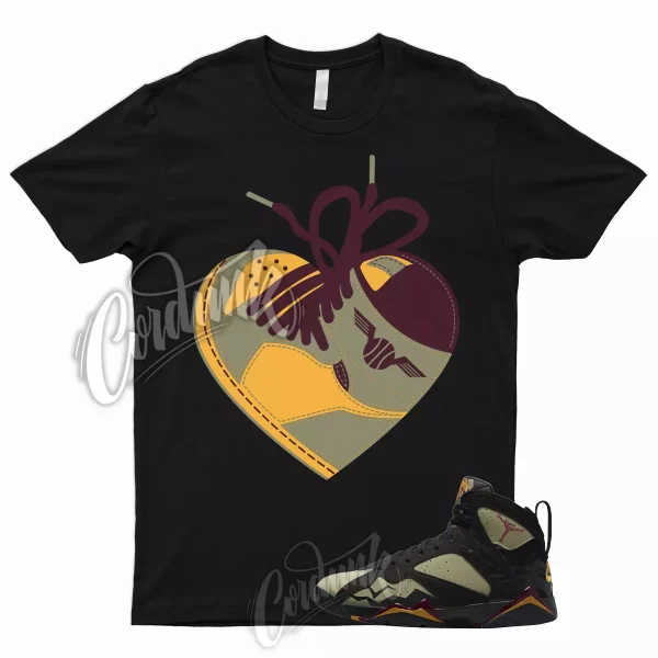 HEART T Shirt for AJ7 7 Black Olive Cherrywood Red Neutral Chutney To Match 1 Jezsport.com