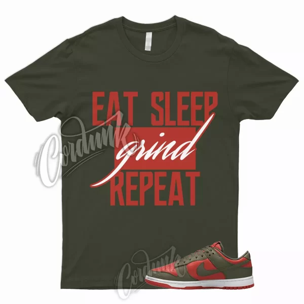 REPEAT Shirt to Match Dunk Low Mystic Red Olive Cargo Khaki Rough Green Mid High Jezsport.com