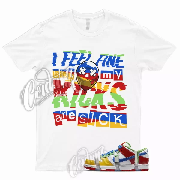 SICK for Dunk Low SB Sandy Hyper Royal Green Red Multicolor Shirt To Match Jezsport.com