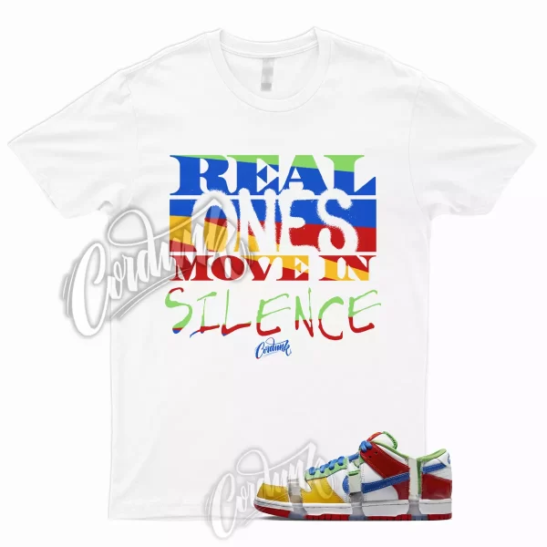 R1 for Dunk Low SB Sandy Hyper Royal Green Red Multicolor T Shirt To Match Jezsport.com