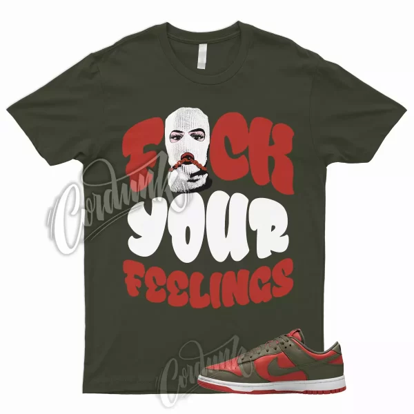 FYF Shirt to Match Dunk Low Mystic Red Olive Cargo Khaki Rough Green Mid High 1 Jezsport.com