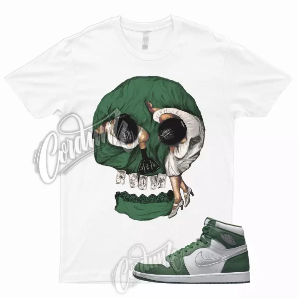 VIEWS T for 1 Retro Gorge Green High Metallic Silver White Shirt To Match Pine Jezsport.com