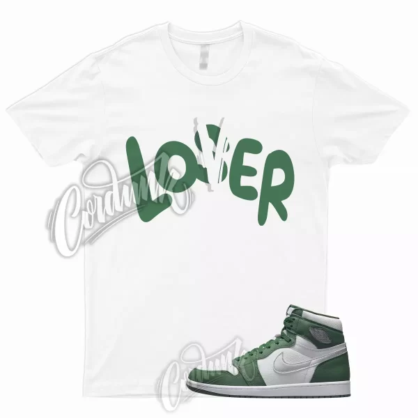 LO T for 1 Retro Gorge Green High Metallic Silver White Shirt To Match Pine Jezsport.com