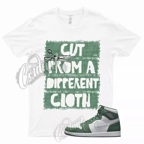 CUT T for 1 Retro Gorge Green High Metallic Silver White Shirt To Match Pine Jezsport.com