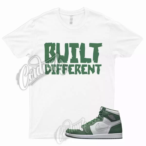 BUILT T for 1 Retro Gorge Green High Metallic Silver White Shirt To Match Pine Jezsport.com