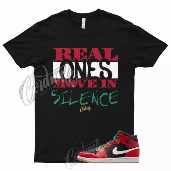 R1 T for 1 Mid Christmas Black Fire Red White Malachite Dunk Shirt To Match Jezsport.com